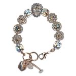 Bracelet by Mariana Woman Timeless Clear and Silk Swarovski Crystals - Image 3