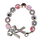 Bracelet by Mariana Woman Lovely Rose and Opal Swarovski Crystals - Image 3