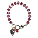 Bracelet by Mariana Woman Gorgeous Fuchsia and Siam Swarovski Crystals - Image 2