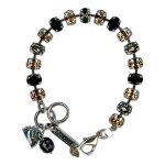 Bracelet by Mariana Woman Sleek Jet and Topaz Swarovski Crystals - Image 3