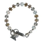 Bracelet by Mariana Woman Luxurious Amber and Clear Swarovski Crystals - Image 2