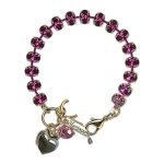 Bracelet by Mariana Woman Stunning Fuchsia Swarovski Crystals - Image 3