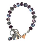 Bracelet by Mariana Woman Gorgeous Purple and Tanzanite Swarovski Crystals