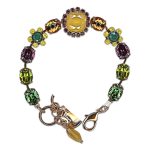 Bracelet by Mariana Woman Exquisite Yellow and Peridot Swarovski Crystals