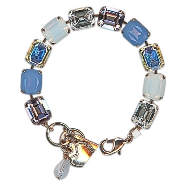 Bracelet by Mariana Woman Sophisticated Rose and Opal Swarovski Crystals