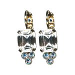 Earrings By Mariana Woman Sparkling Crystal and Aquamarine Swarovski Crystals - Image 2