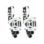 Earrings By Mariana Woman Classic Crystal and Jet Swarovski Crystals