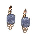Earrings By Mariana Woman Delicate Pearl and Crystals: Lavender Swarovski Crystals