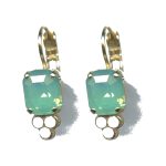 Earrings By Mariana Woman Luxurious Jade and Peridot Swarovski Crystals - Image 2