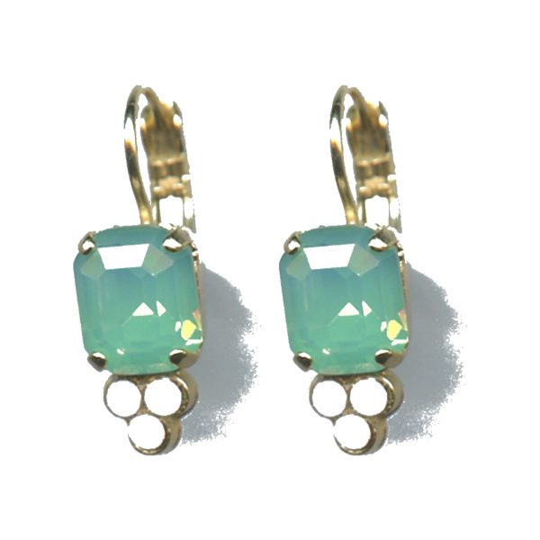 Earrings By Mariana Woman Luxurious Jade and Peridot Swarovski Crystals