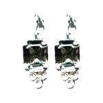 Earrings By Mariana Woman Fashionable Crystal Luminous Green and Black Diamond Swarovski Crystals - Image 2