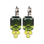 Earrings By Mariana Woman Luxurious Turquoise Swarovski Crystals - Image 2