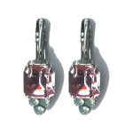 Earrings By Mariana Woman Charming Opal and Clear Swarovski Crystals - Image 2