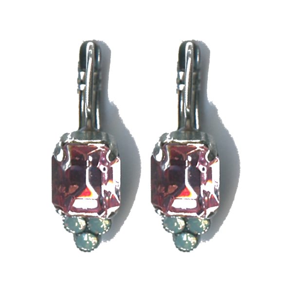 Earrings By Mariana Woman Charming Opal and Clear Swarovski Crystals