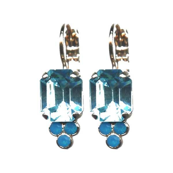 Earrings By Mariana Woman Radiant Opal and Crystals : Blues Swarovski Crystals
