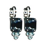 Earrings By Mariana Woman Charming Montana and Teal Swarovski Crystals