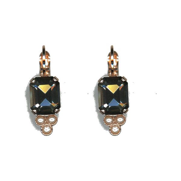 Earrings By Mariana Woman Elegant Pearl and Golden Shadow Swarovski Crystals