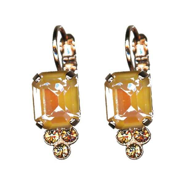 Earrings By Mariana Woman Romantic Topaz and Aurum Swarovski Crystals
