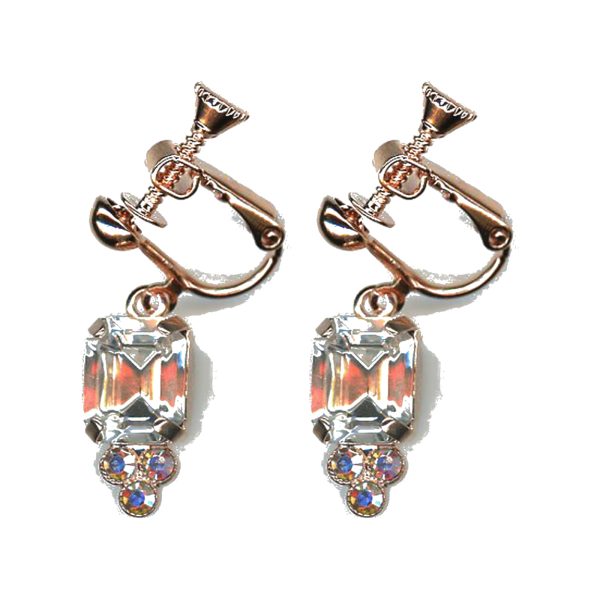 Earrings By Mariana Woman Stylish Crystals: White Patina and AB Swarovski Crystals