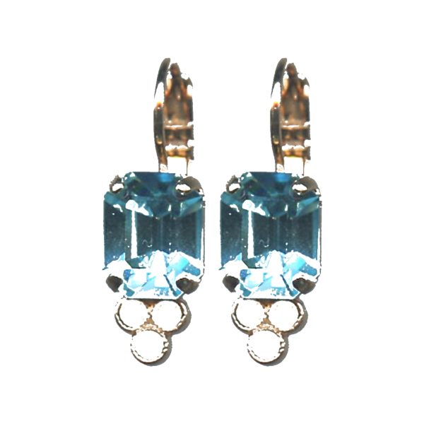 Earrings By Mariana Woman Chic Opal and Blue Quartz Swarovski Crystals