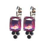 Earrings By Mariana Woman Luxurious Dk.Olive Swarovski Crystals - Image 2