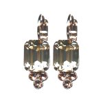 Earrings By Mariana Woman Luxurious Opal and Light Burgundy Swarovski Crystals - Image 2
