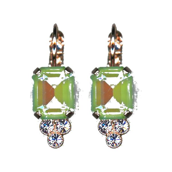 Earrings By Mariana Woman Sparkling Opal and Peridot Swarovski Crystals