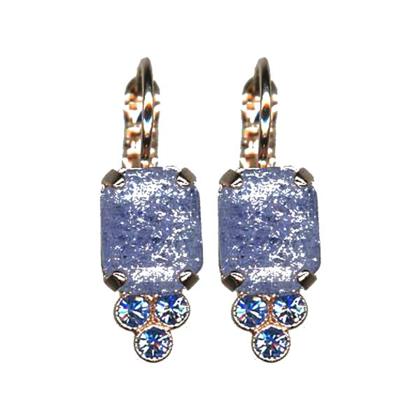 Earrings By Mariana Woman Elegant Turquoise and Crystals: Light Sapphire Swarovski Crystals