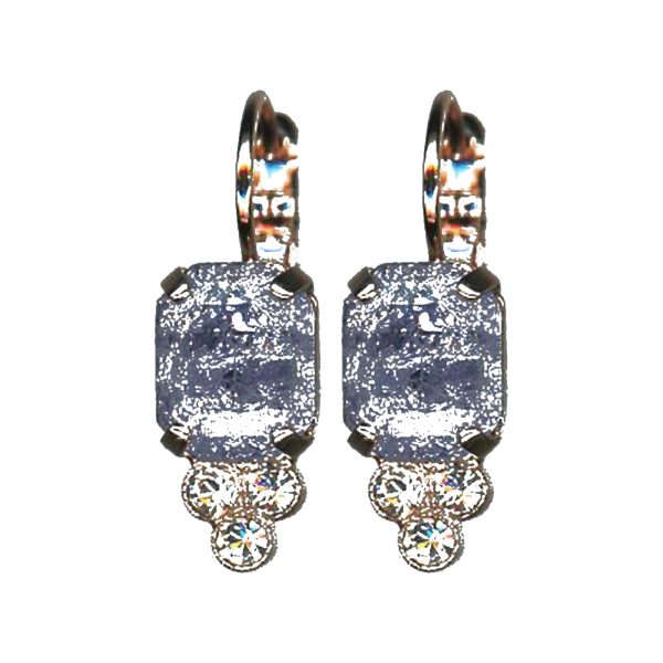 Earrings By Mariana Woman Sophisticated Clear and Violet Ice Swarovski Crystals