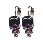 Earrings By Mariana Woman Beautiful Amethyst Swarovski Crystals - Image 2