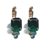 Earrings By Mariana Woman Delicate Emerald Swarovski Crystals