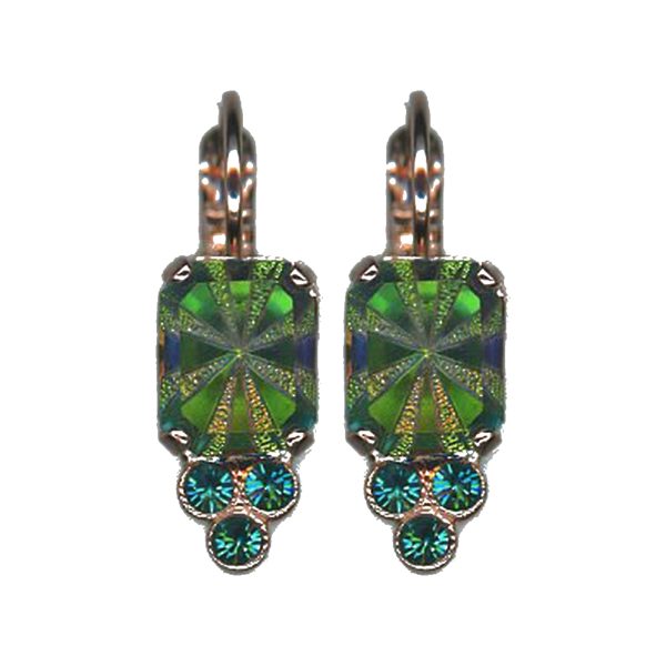 Earrings By Mariana Woman Luminous Vitrail Medium and Blue Zircon Swarovski Crystals