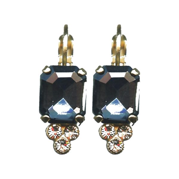 Earrings By Mariana Woman Stylish Black Diamond and Moonlight Swarovski Crystals