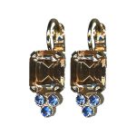 Earrings By Mariana Woman Classic Topaz and Crystals: Burgundy Swarovski Crystals