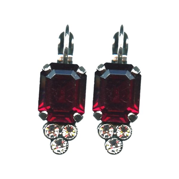 Earrings By Mariana Woman Fashionable Ruby and Crystal Swarovski Crystals