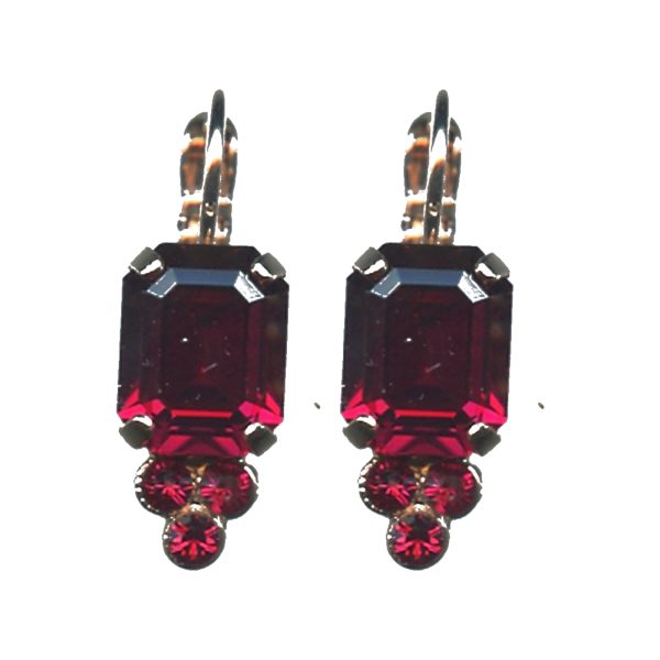 Earrings By Mariana Woman Sparkling Ruby Swarovski Crystals