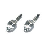 Earrings By Mariana Woman Elegant Silk and Crystal Moonlight Swarovski Crystals - Image 2