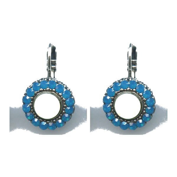 Earrings By Mariana Woman Captivating Opal and Royal Blue Swarovski Crystals