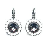 Earrings By Mariana Woman Sophisticated Opal and Montana Blue Swarovski Crystals