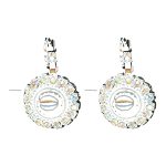Earrings By Mariana Woman Stylish Opal and Golden Shadow Swarovski Crystals