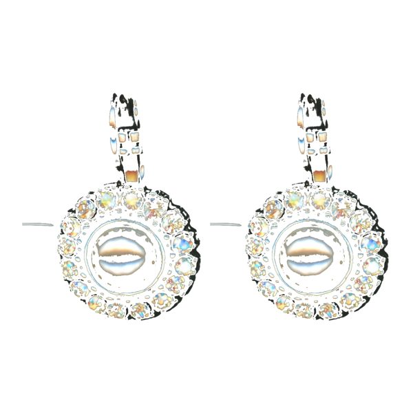 Earrings By Mariana Woman Stylish Opal and Golden Shadow Swarovski Crystals