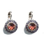 Earrings By Mariana Woman Captivating Opal and Crystals : Ruby Swarovski Crystals - Image 2