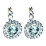 Earrings By Mariana Woman Dazzling Montana and Teal Swarovski Crystals - Image 2