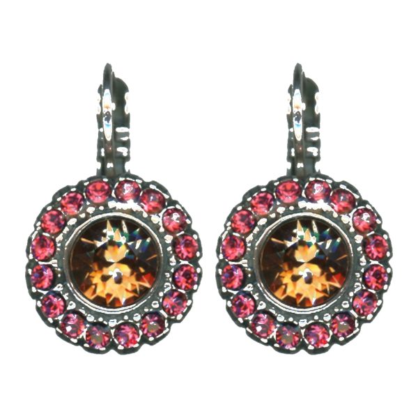 Earrings By Mariana Woman Lovely Topaz and Crystal Golden Shadow Swarovski Crystals