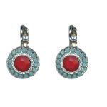 Earrings By Mariana Woman Stylish Peridot and Hyacinth Swarovski Crystals - Image 2