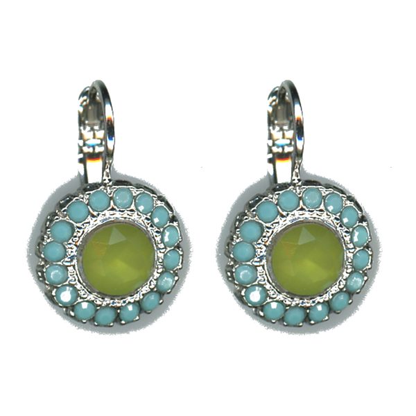 Earrings By Mariana Woman Sparkling Opal and Ocean Delite Swarovski Crystals