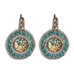 Earrings By Mariana Woman Graceful Opal and Blue Zircon Swarovski Crystals