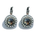 Earrings By Mariana Woman Timeless Pearl and Clear Swarovski Crystals - Image 2