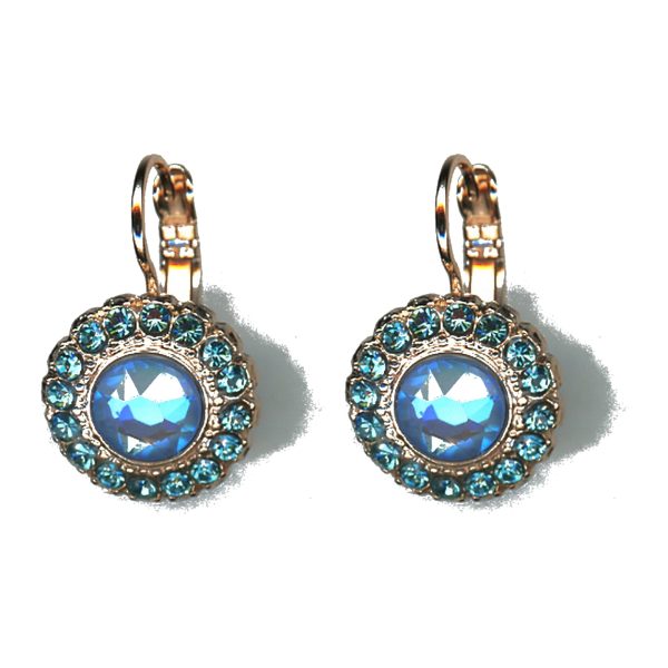 Earrings By Mariana Woman Refined Blue and Laguna Delite Swarovski Crystals