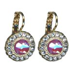 Earrings By Mariana Woman Fashionable Topaz and Sun Kissed Blush Swarovski Crystals - Image 2